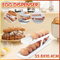2 Tier Rolling Egg Dispenser Auto Gravity Egg Holder for Fridge Storage Rack