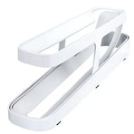 2 Tier Rolling Egg Dispenser Auto Gravity Egg Holder for Fridge Storage Rack