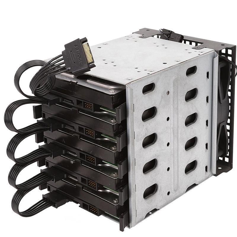 15 Pin SATA Power Splitter Cable 1 Male to 5 Female Adapter for HDD SSD Drives
