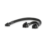 Dual Mini 6 Pin to 8 Pin PCI-E Video Card Power Cable Y Splitter 18AWG Mac Pro - Top-Down View