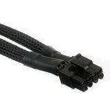 Dual Mini 6 Pin to 8 Pin PCI-E Video Card Power Cable Y Splitter 18AWG Mac Pro - 45-Degree Angle