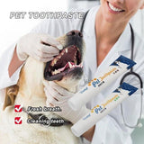 Vanilla-Flavored Edible Toothpaste for Dogs - Oral Care & Fresh Breath - Top-Down View