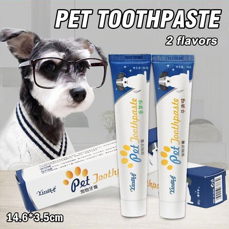 Vanilla-Flavored Edible Toothpaste for Dogs - Oral Care & Fresh Breath