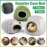 Soft Small Animal Guinea Pig Cozy Warm Pet Tent Hamster House Hideout Cave Bed - Grey-Sheep - Front View