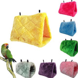 Pet Bird Parrot Parakeet Budgie Warm Hammock Cage Hut Tent Bed Hanging Cave - Grey