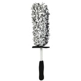 Car Wheel Cleaning Brush Tool Alloy Soft Bristle - Black+White