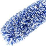 Car Wheel Cleaning Brush Tool Alloy Soft Bristle - Black+White - 45-Degree Angle