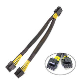 8Pin ATX 12v CPU EPS Power Extension Splitter Cable Adapter Motherboard copper - Front View