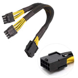 8Pin ATX 12v CPU EPS Power Extension Splitter Cable Adapter Motherboard copper - Low Angle