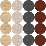 54 X Self Adhesive Decorative Screw Cover Caps Holes Cams Furniture Kitchen 20mm - PC 107 - Top-Down View