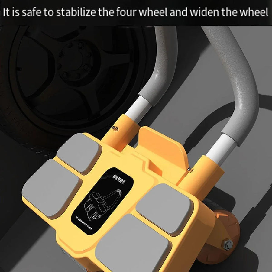 Four Wheel Abdominal Roller Automatic Rebound Ab Machine Home Fitness Equipment - Blue