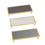 Countertop Absorbent Drainage Mat Sink Splash Pad Bathroom Tray Water Catcher - Dark Grey - Front View