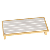 Countertop Absorbent Drainage Mat Sink Splash Pad Bathroom Tray Water Catcher - White - Low Angle