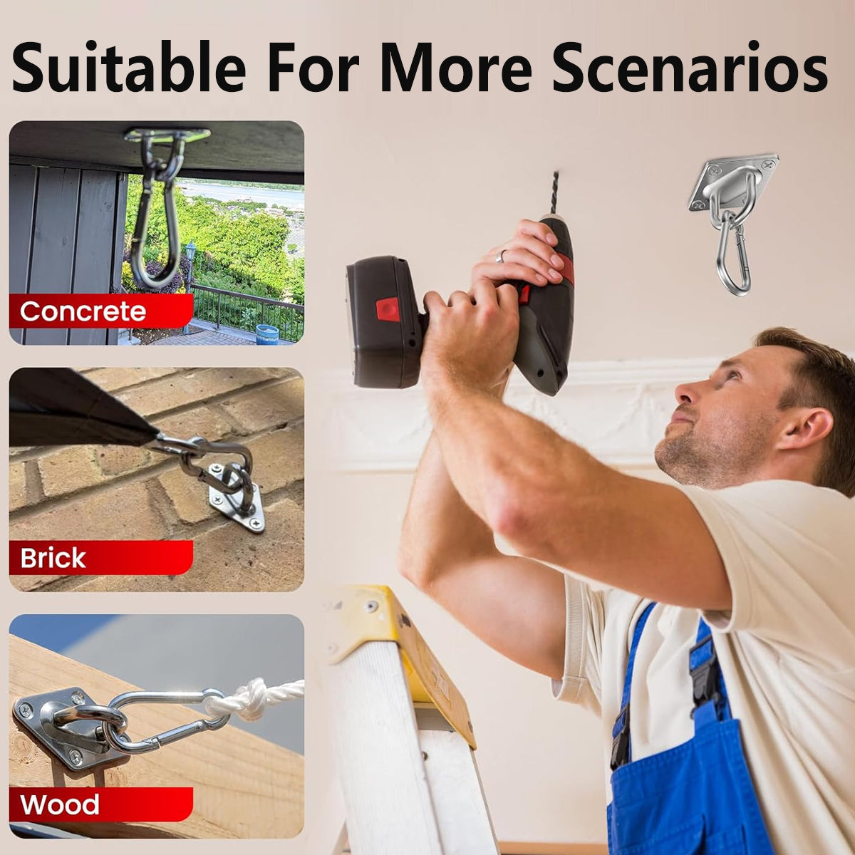 8pcs Hardware Sail Accessory Shade Canopy Fittings Sun Fixing Steel Stainless