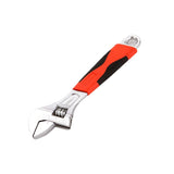 8inch 10inch 12inch Durable Chrome Vanadium Steel Rubberized Grip Adjustable Wrench - 10inch - Close-Up Angle