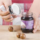 Adjustable Stainless Steel Jar Opener Bottle Lid Remover for Kitchen Use - Rear View