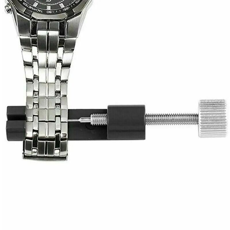 Metal Adjustable Watch Band Bracelet Repair Tool Link Pin Remover 6 Replace Pins