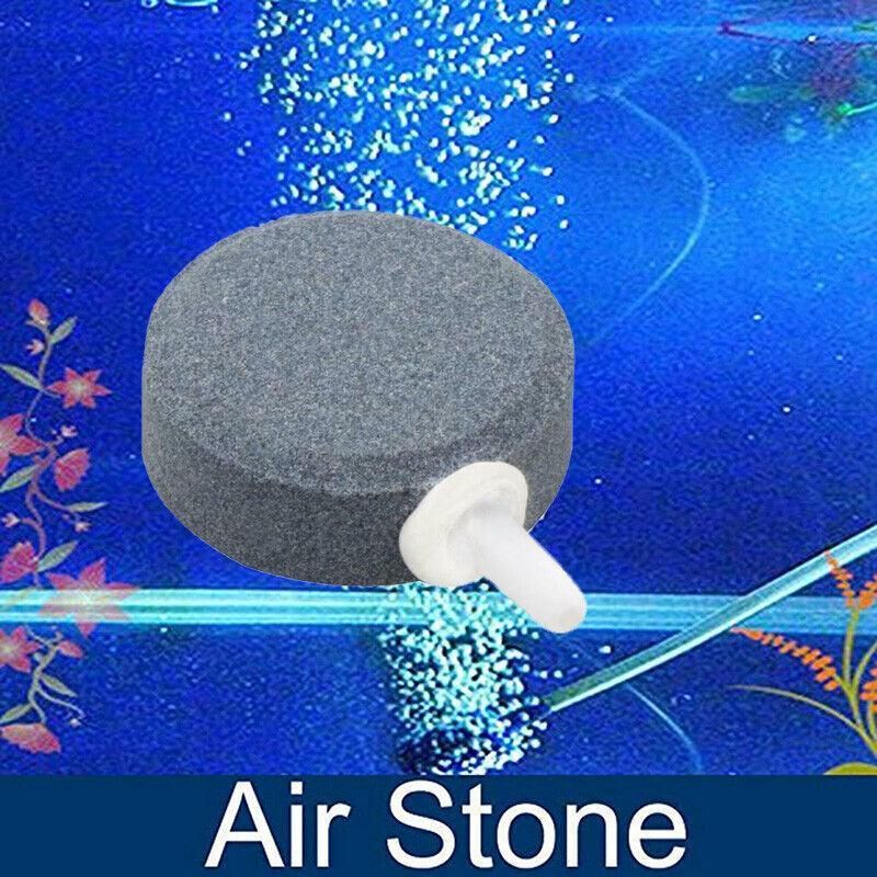 Round Air Stone Disk Bubble Diffuser Airstone Hydroponics Aquarium Fish Tank - 10cm