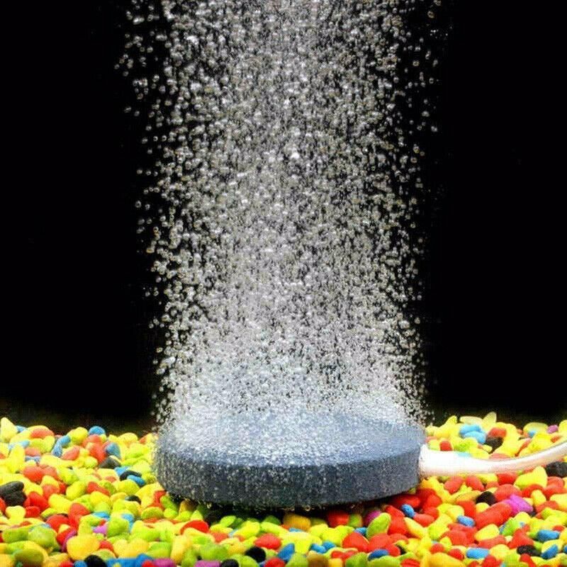Round Air Stone Disk Bubble Diffuser Airstone Hydroponics Aquarium Fish Tank - 10cm