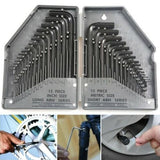 30Pcs Hex Key Metric & Imperial Allen Alan Allan Key Set Tools Kit Crv Au Stock