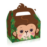 24X Jungle Safari Animal Gift Boxes Bag Favour Present Wrapping Candy Cookie Box - Top-Down View