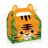 24X Jungle Safari Animal Gift Boxes Bag Favour Present Wrapping Candy Cookie Box - 45-Degree Angle