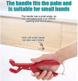 2PCS Anti Slip Silicone Heat Resistant Plate Bowl Clip Holder Kitchen Tool - Red - Top-Down View