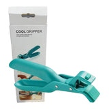 2PCS Anti Slip Silicone Heat Resistant Plate Bowl Clip Holder Kitchen Tool - Green - Close-Up Angle