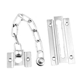Security Door Chain Home Office Lock Guard Latch Stainless Sliding Fastener - Front View