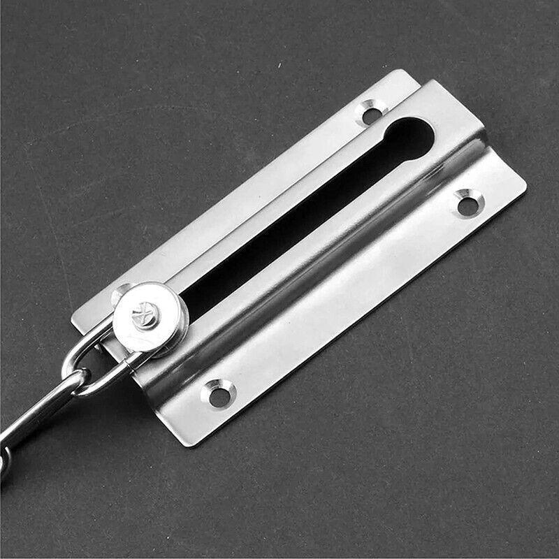 Security Door Chain Home Office Lock Guard Latch Stainless Sliding Fastener
