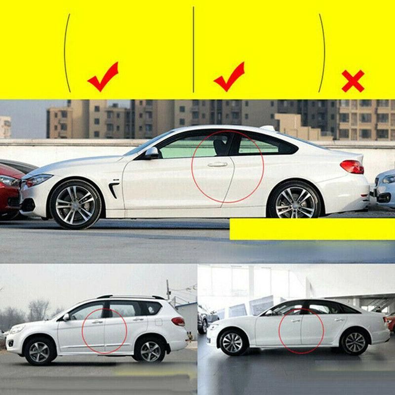 4Pcs Universal Black Car Door Edge Anti-Collision Cover Scratch Protector Guard