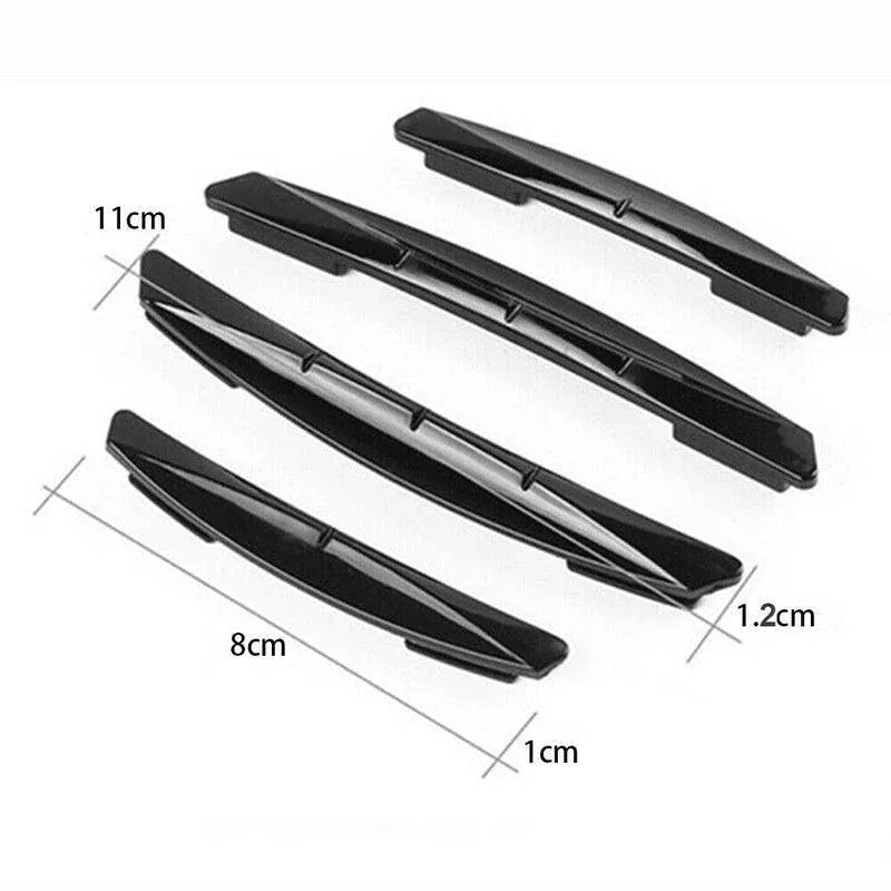 4Pcs Universal Black Car Door Edge Anti-Collision Cover Scratch Protector Guard