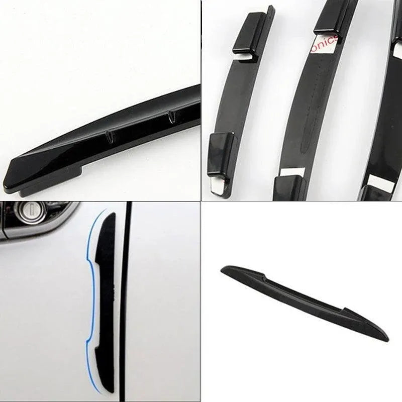 4Pcs Universal Black Car Door Edge Anti-Collision Cover Scratch Protector Guard