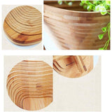 Wooden Fruit and Vegetable Storage Basket for Kitchen Organizing Home Storage - Rear View