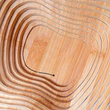 Wooden Fruit and Vegetable Storage Basket for Kitchen Organizing Home Storage - Close-Up Angle