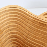Wooden Fruit and Vegetable Storage Basket for Kitchen Organizing Home Storage - Low Angle