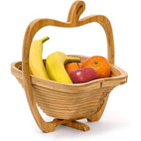 Wooden Fruit and Vegetable Storage Basket for Kitchen Organizing Home Storage - Extra Image