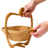 Wooden Fruit and Vegetable Storage Basket for Kitchen Organizing Home Storage - Extra Image