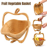 Wooden Fruit and Vegetable Storage Basket for Kitchen Organizing Home Storage - Extra Image
