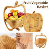 Wooden Fruit and Vegetable Storage Basket for Kitchen Organizing Home Storage