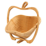 Wooden Fruit and Vegetable Storage Basket for Kitchen Organizing Home Storage - Front View