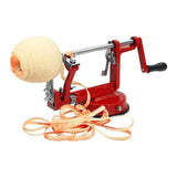 3 in 1 Manual Apple Peeler Corer Slicer Red Fruit Cutter for Kitchen Use - Low Angle