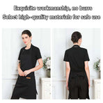 Adjustable Work Apron Neck Strap Waist Tie Kitchen Cooking Bib Apron Men Women - Black