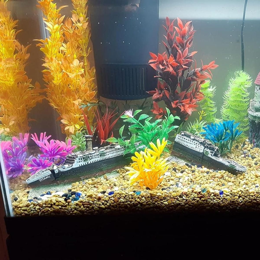 Titanic Shipwreck Aquarium Decoration for Fish Tank Aquascape Underwater Decor