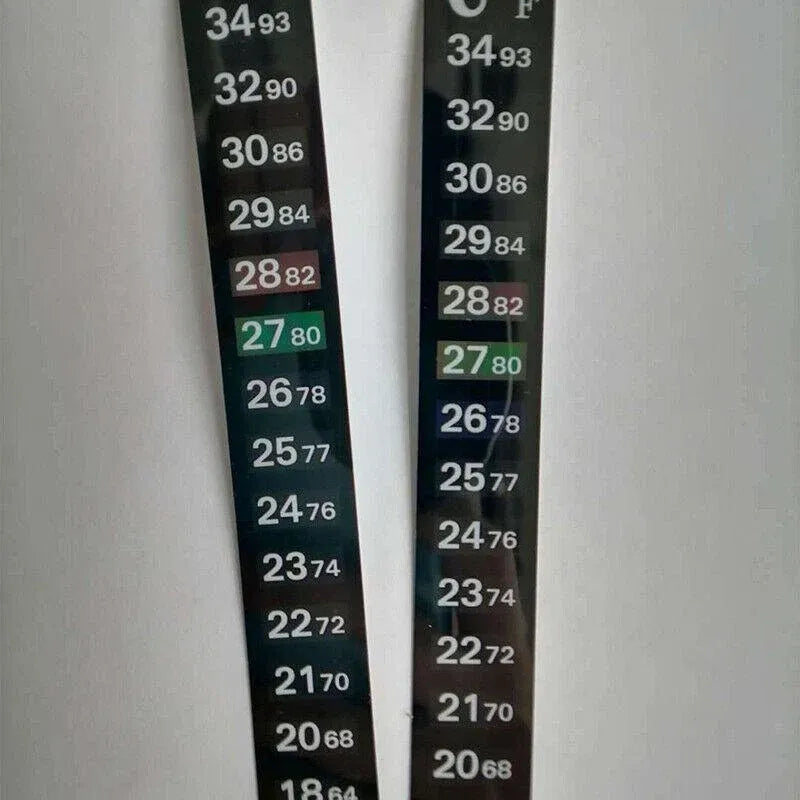UPTO 10x Aquarium Thermometer Fish Tank Sticker Temperature Strip Dual Scale HOT - 1PC