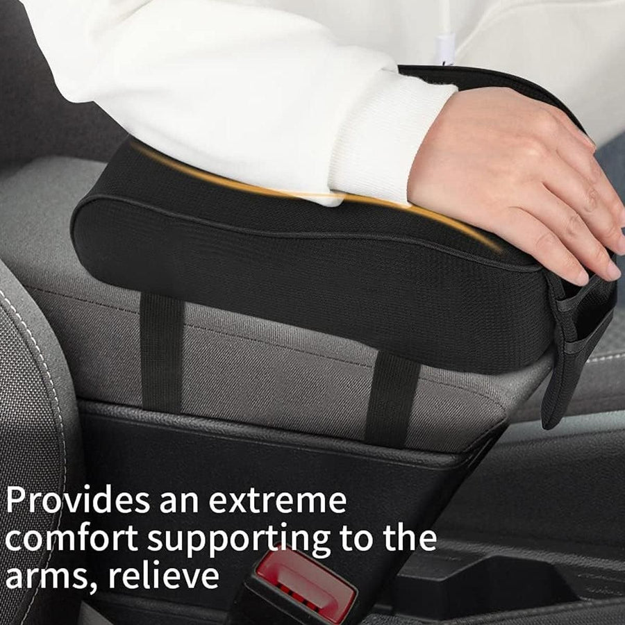 Universal Memory Foam Car Armrest Cushion Cover Height Pad Central Control Cover