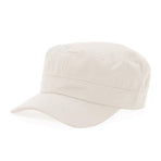 Army Plain Hat Classic Cadet Field Military Cap Style Patrol Baseball Adjustable - Black