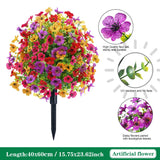 Artificial Flower Decor for Home Wedding Party Decoration - Top-Down View
