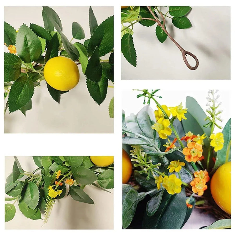 185cm Simulation Lemon Fruit Rattan Vine Green Home Decoration Artificial Fruit
