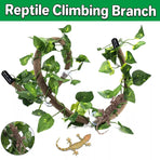 Artificial Tree Vine Reptile Pet Box Chameleon Lizard Gecko Climbing Vine Decor